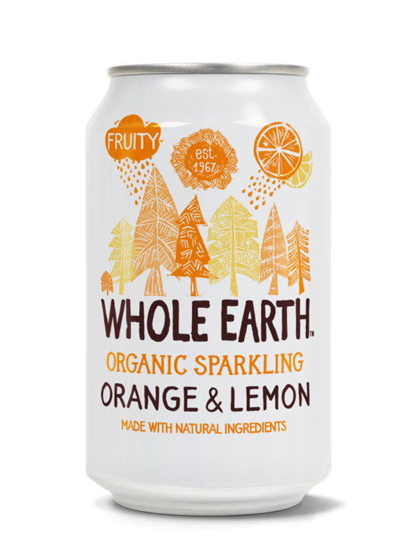 Sparkling Orange & Lemon Drink,  330ml (Whole Earth)