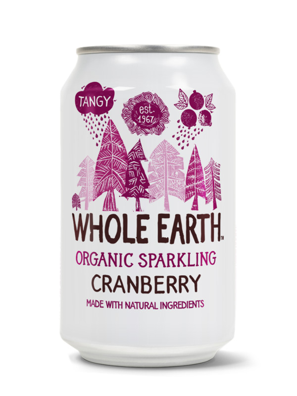 Sparkling Cranberry Drink,  330ml (Whole Earth)