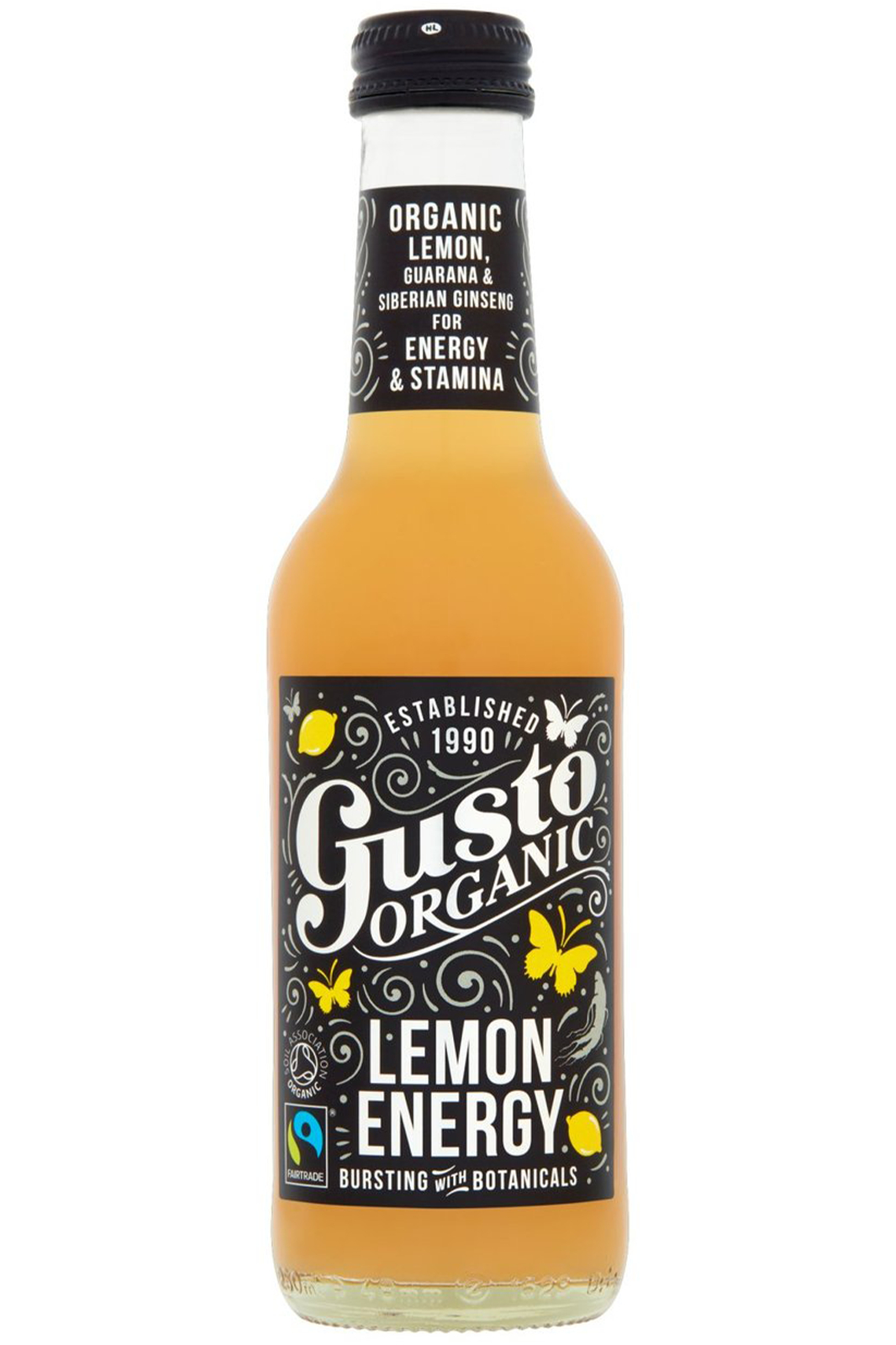 Lemon Energy Drink, Organic 250ml (Gusto)