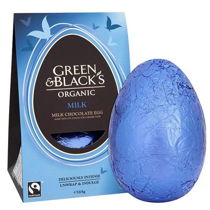 Milk Chocolate Easter Egg,  165g (Green & Blacks)