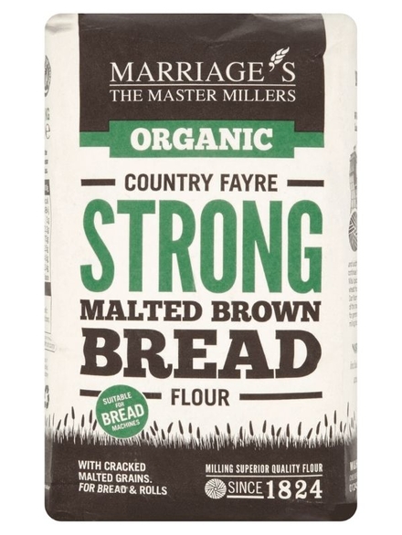 Strong Malted Brown Bread Flour,  1kg (Marriages)