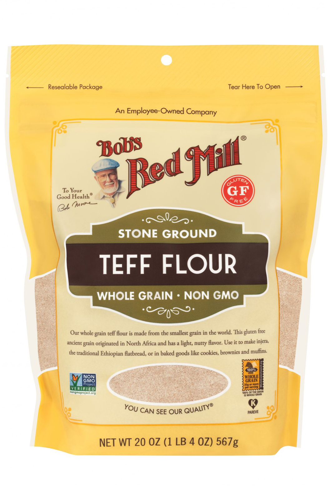 Teff Flour 680g, Gluten-free (Bob's Red Mill)