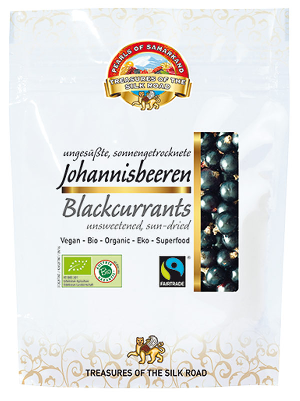 Organic Blackcurrants 100g Pearls of Samarkand