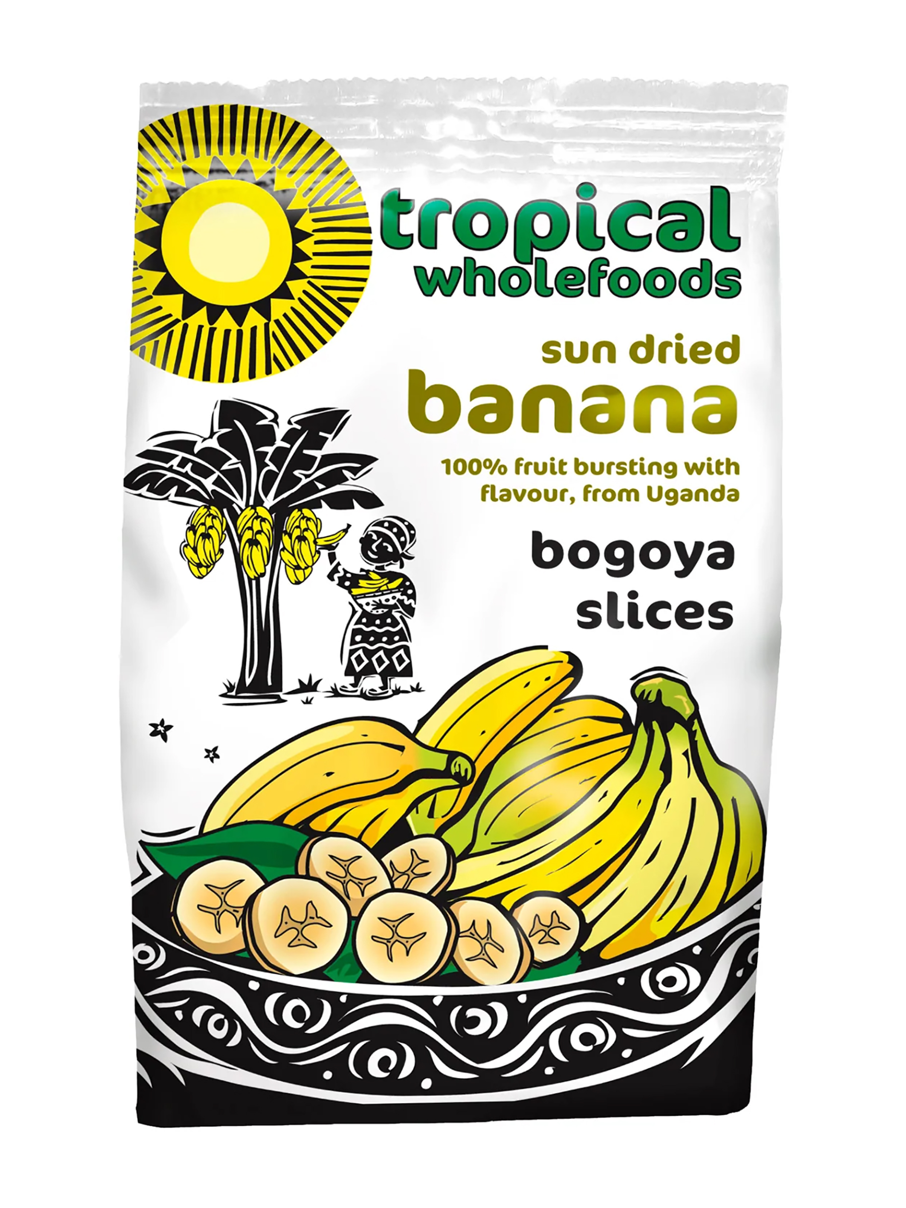 Bogoya Banana Strips, 125g (Tropical Wholefoods)