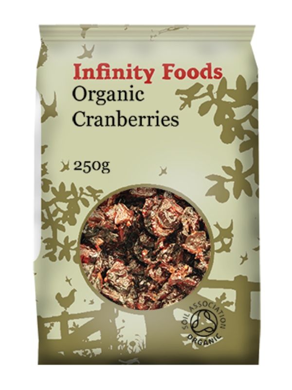 Dried Cranberries, , 250g (Infinity Foods)