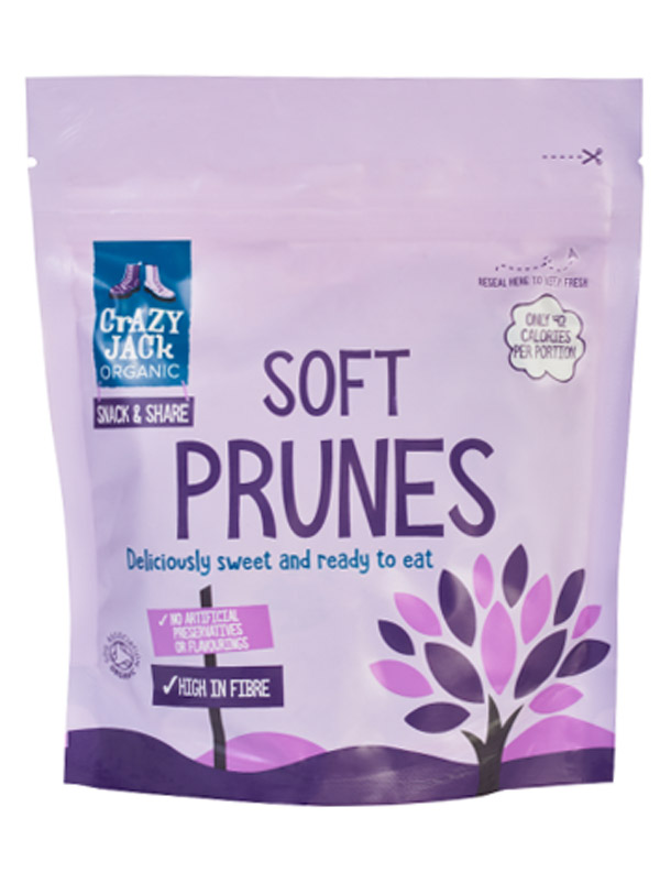 Crazy Jack Soft Organic Dried Prunes 250g