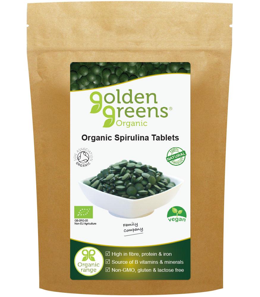 Spirulina Tablets, Organic 250 tablet (Greens Organic)