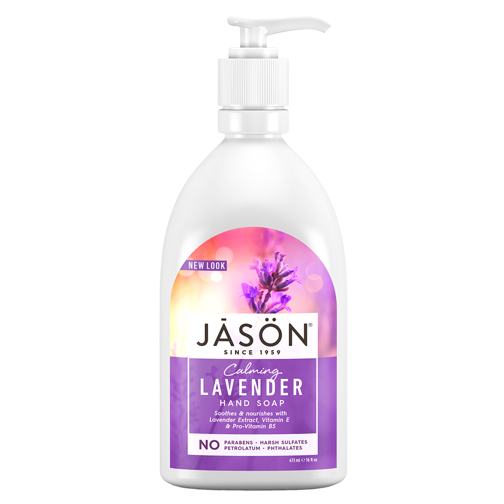Lavender Liquid Satin Soap with Pump 480ml (Jason)