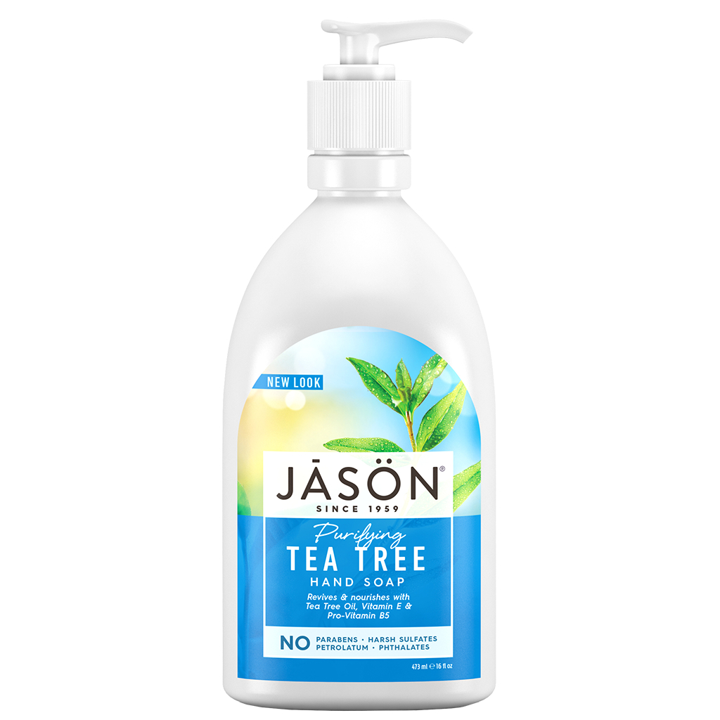 Tea Tree Oil Liquid Hand Soap with Pump 480ml (Jason)