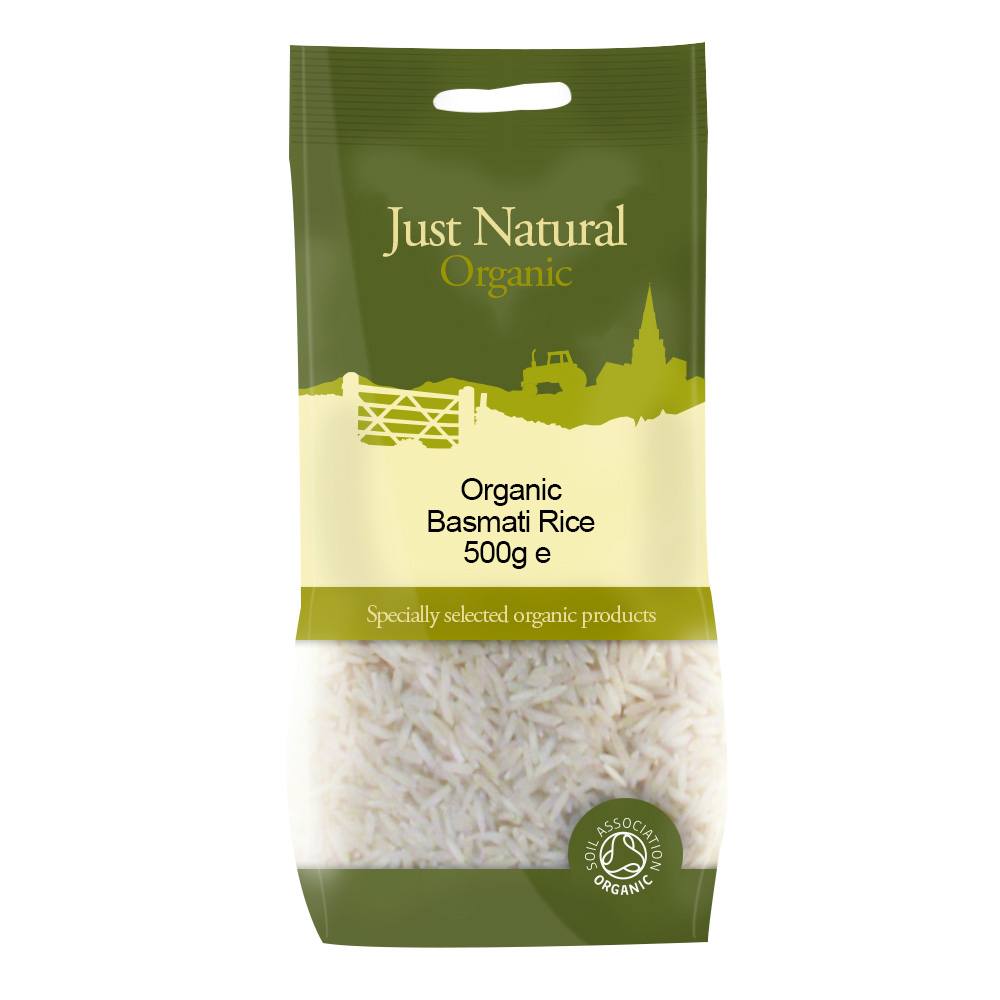 Basmati White Rice 500g, Organic (Just Natural Organic)
