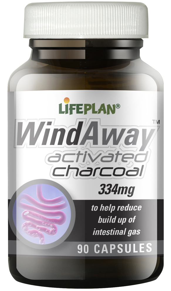 Windaway Activated Charcoal, 90 s (Lifeplan)