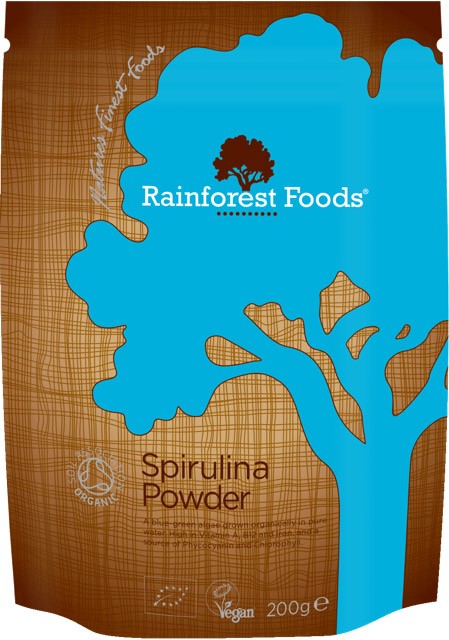 Spirulina Powder 200g,  (Rainforest Foods)