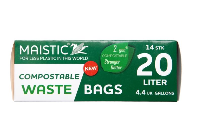 Compostable Waste Bag 20Ltr 14s (Maistic)