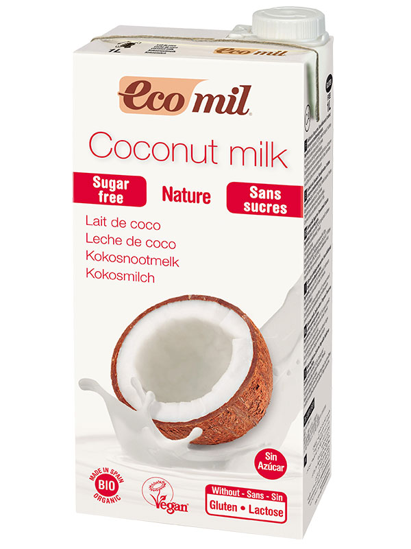 Unsweetened Coconut Milk Drink,  1 Litre (Ecomil)