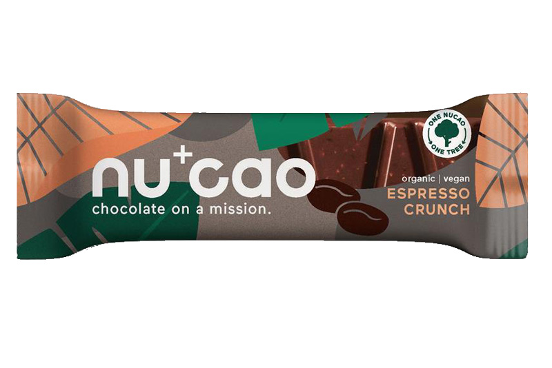 Espresso Crunch Chocolate Bar 40g, Organic (Nucao)