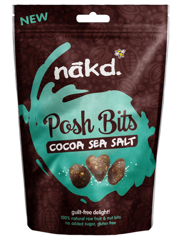 Cocoa Sea Salt Posh Bits 130g (Nakd)