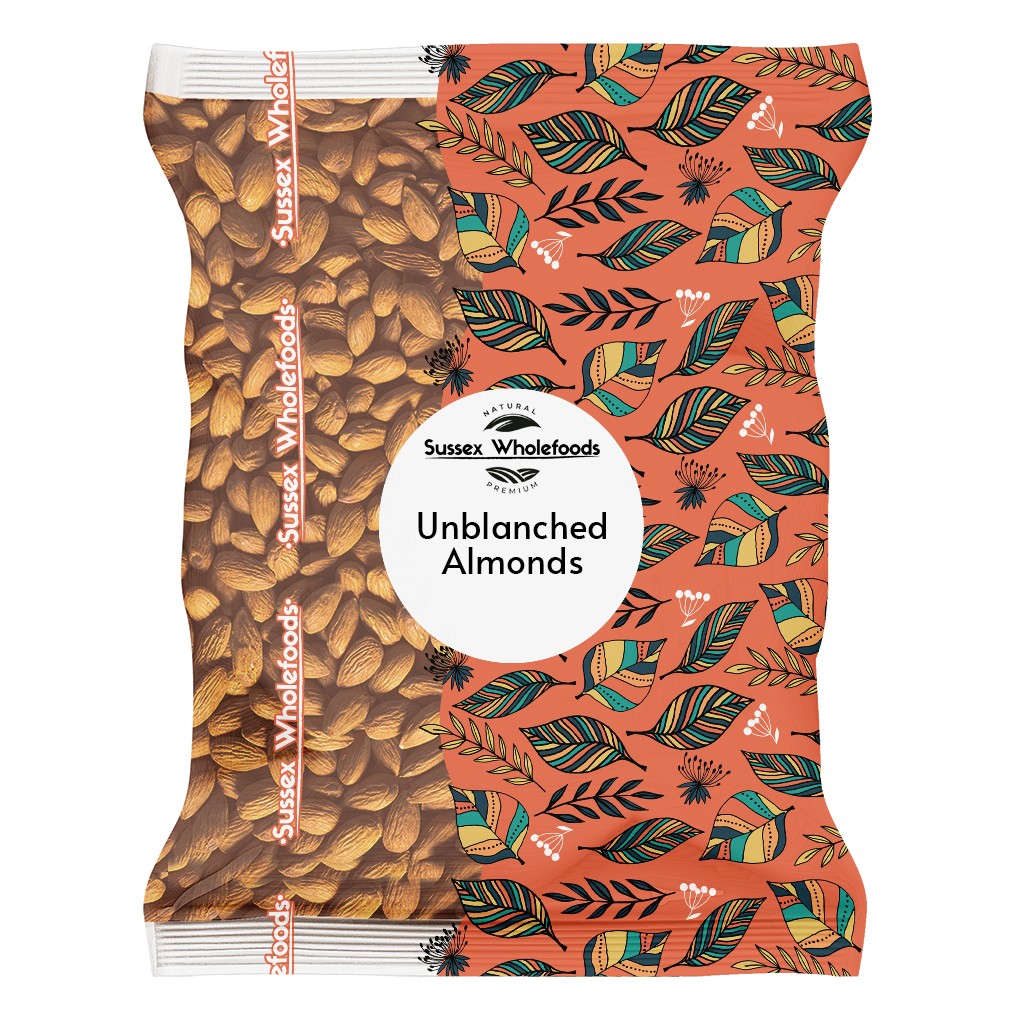Unblanched Almonds 500g (Healthy Supplies)