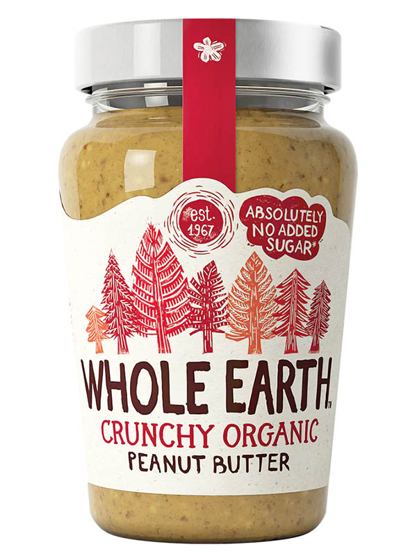 Crunchy Peanut Butter,  340g (Whole Earth)