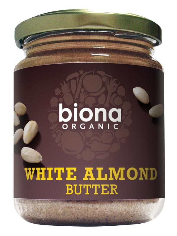 Blanched Almond Butter, Unroasted,  170g (Biona)