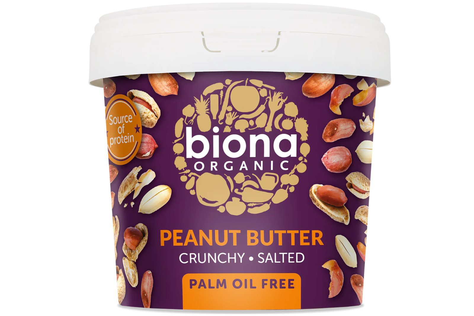 Peanut Butter, , Crunchy 1kg (Biona)
