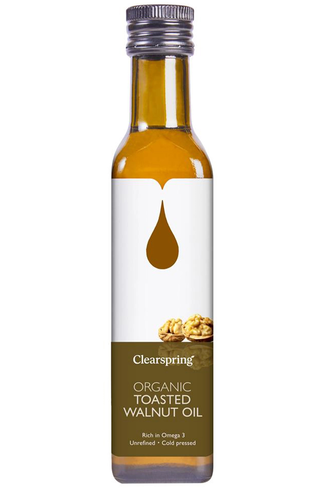 Toasted Walnut Oil,  - Clearspring 250ml