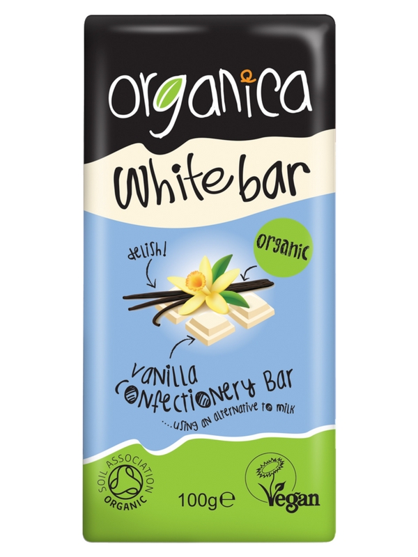 Vegan White Chocolate Bar, Organic 100g (Organica)