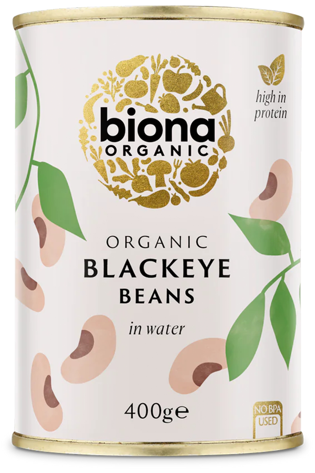 Black Eye Beans in Water,  400g (Biona)