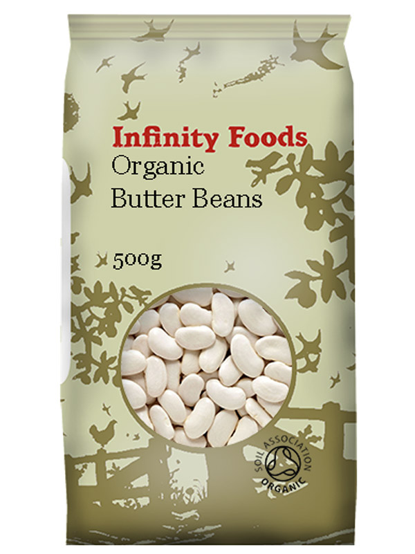 Organic Butter Beans 500g Infinity