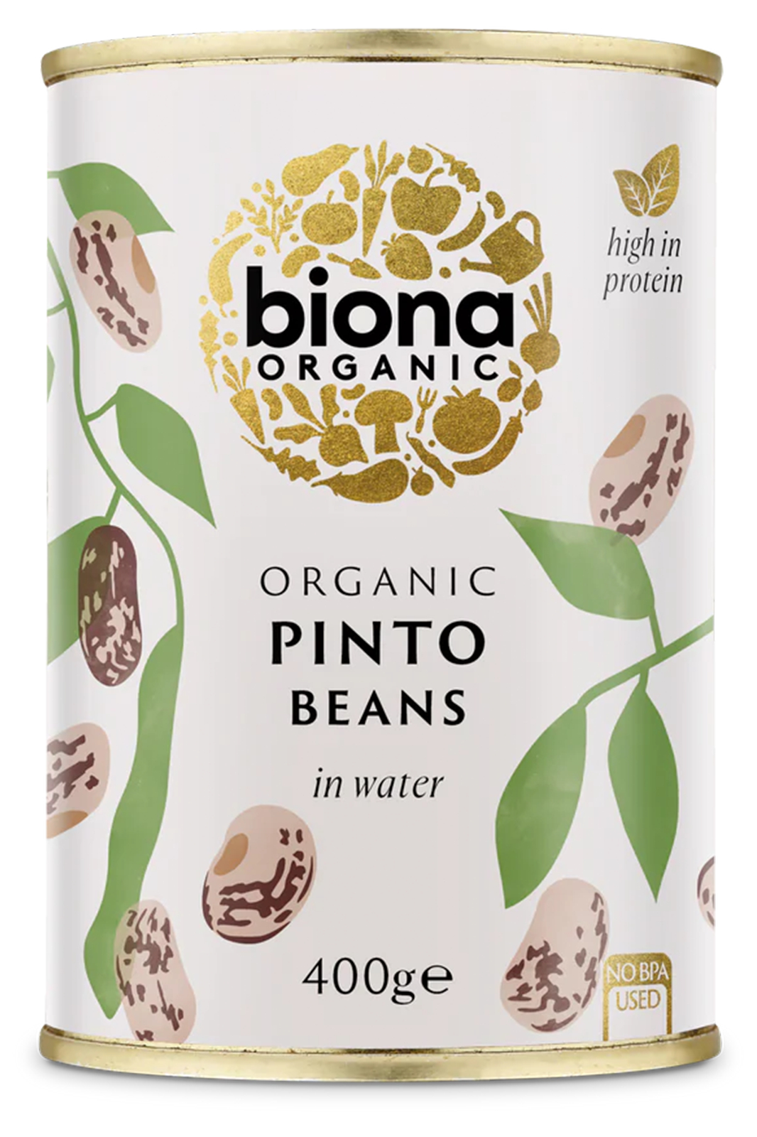Pinto Beans in Water,  400g (Biona)