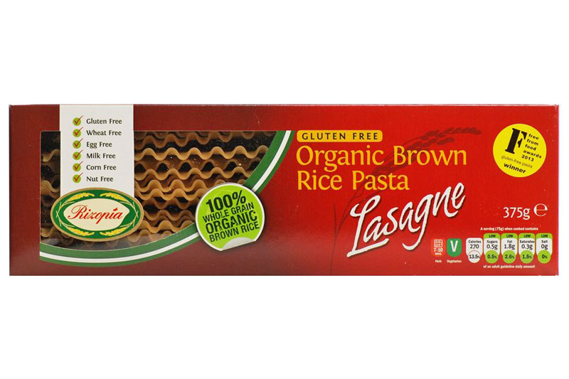 Brown Rice Lasagne 375g (Rizopia)