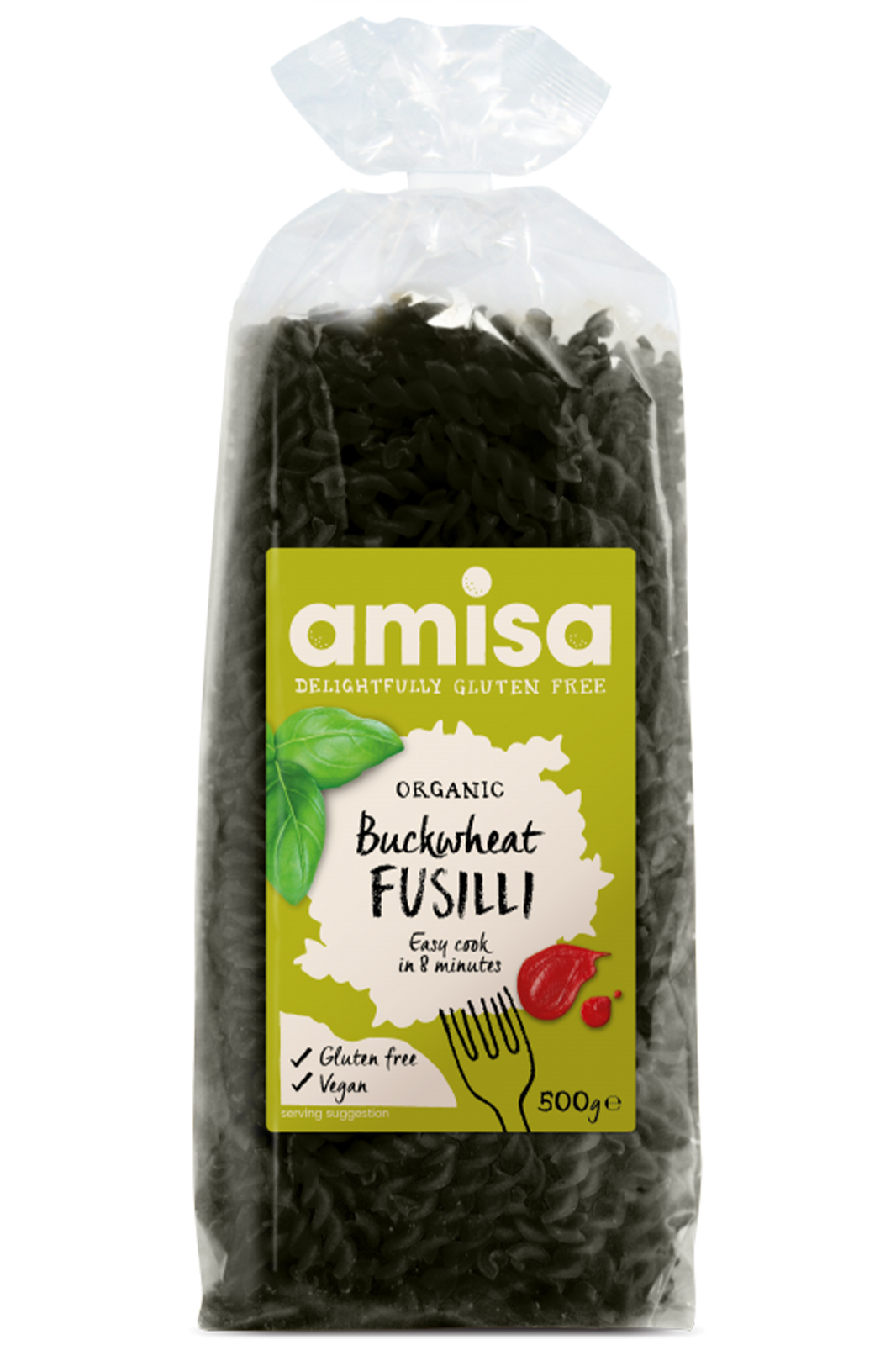 Buckwheat Fusilli, Gluten Free, Organic 500g (Amisa)