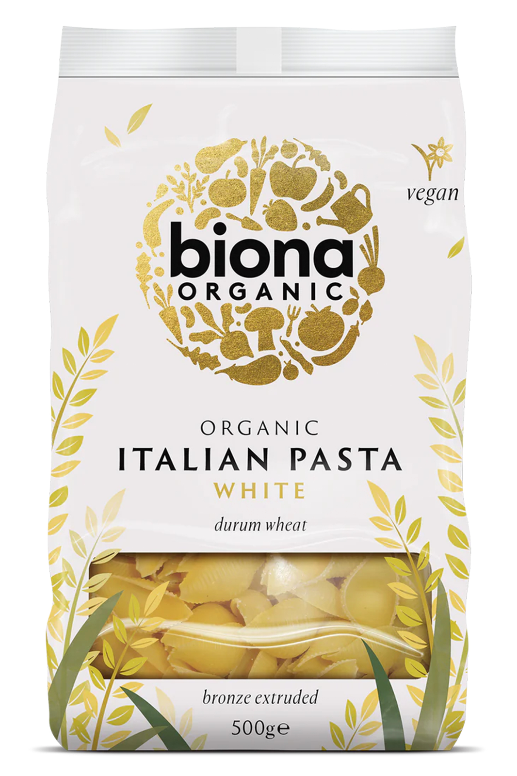 Conchiglie White Pasta,  500g (Biona)