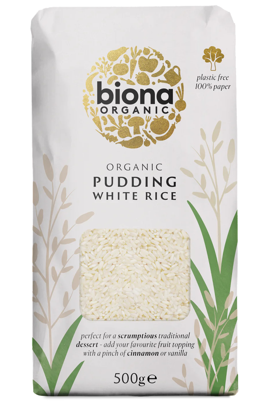 White Pudding Rice,  500g (Biona)