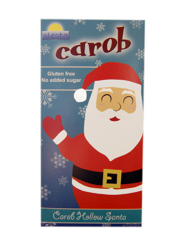 Hollow Carob Santa Claus 75g (Siesta)