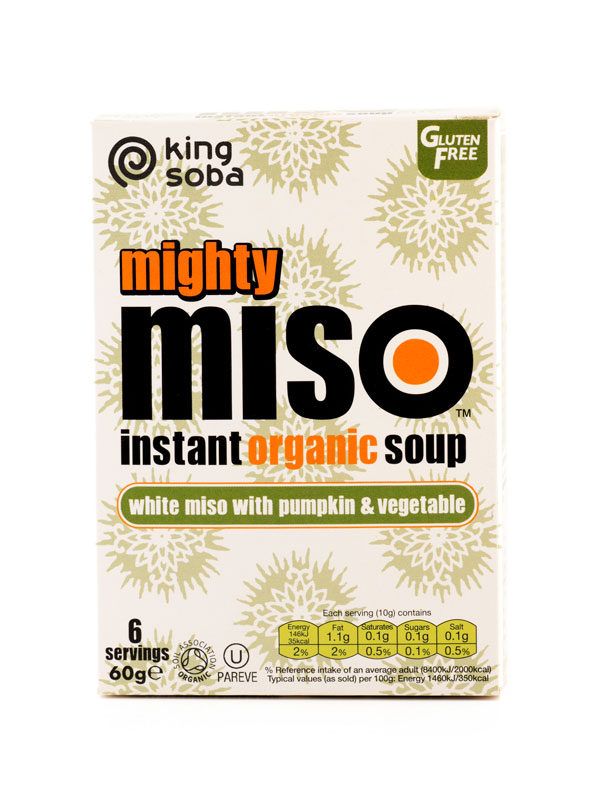 Miso Soup 60g - Pumpkin & Vegetable (King Soba Mighty Miso, )