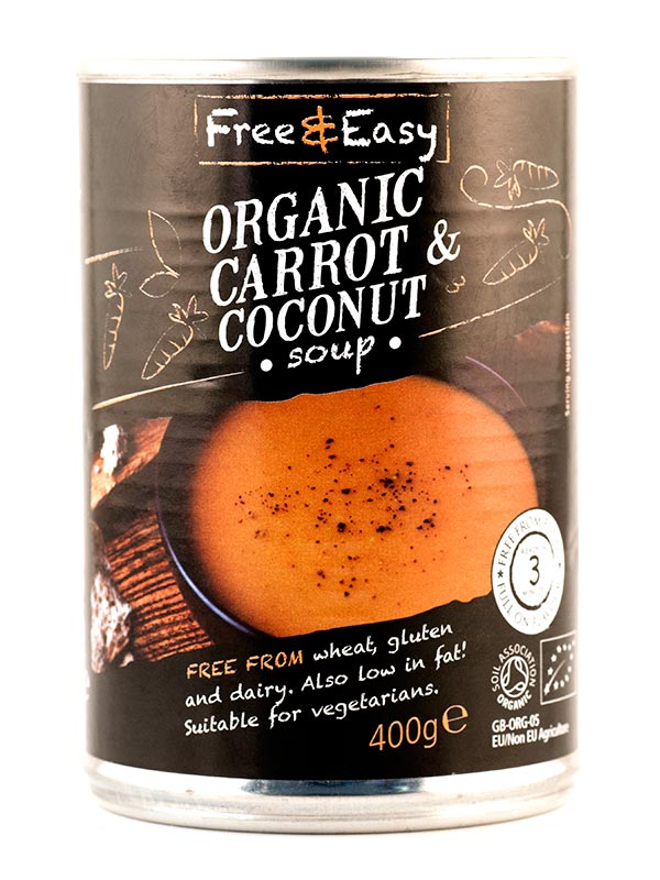 Carrot & Coconut Soup,  400g (Free & Easy)