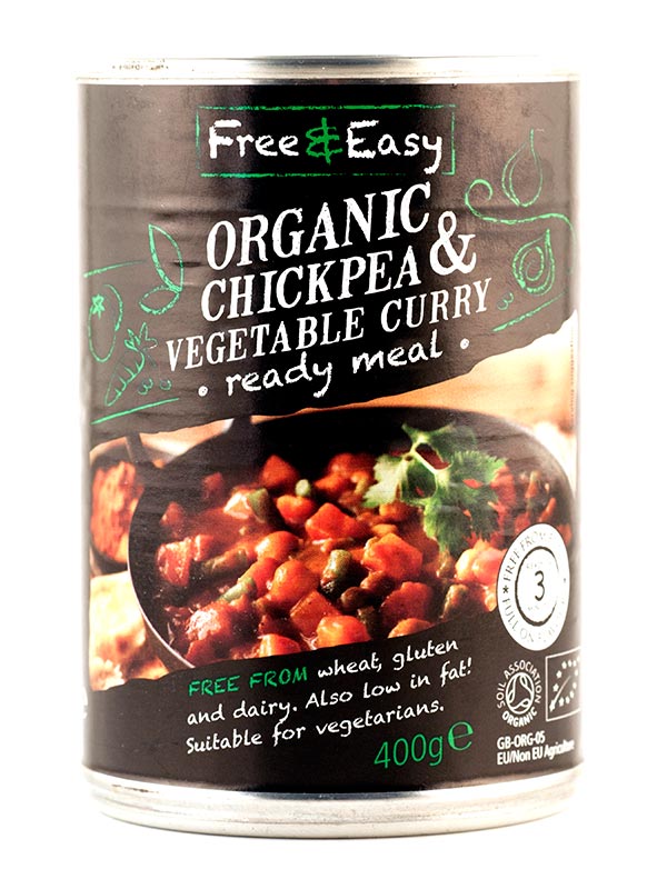Chickpea & Vegetable Curry,  400g (Free & Easy)
