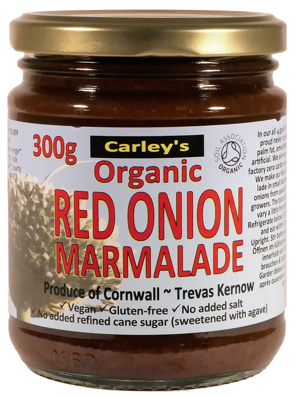 Red Onion Marmalade 300g, Organic (Carleys)