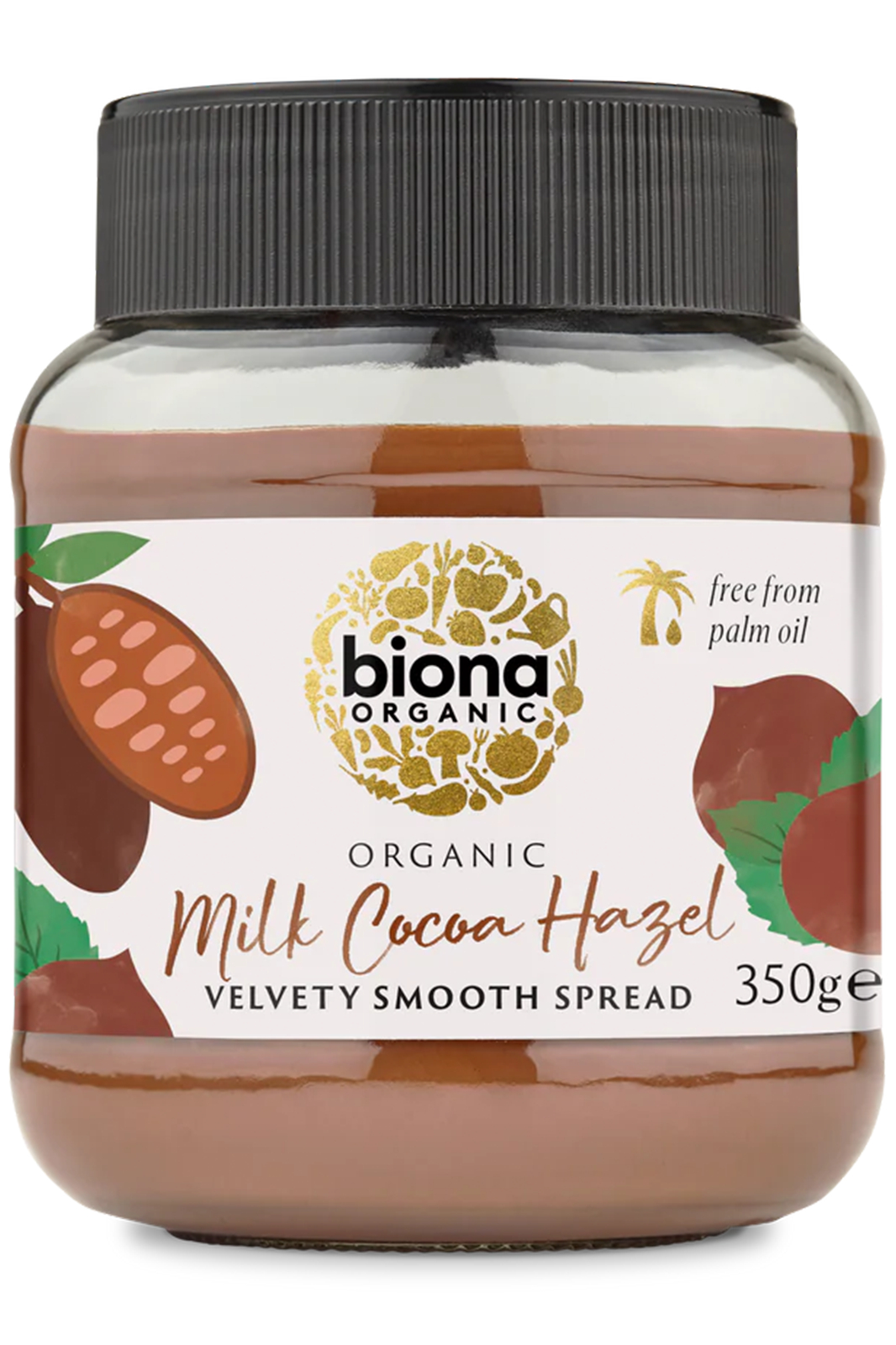 Milk Chocolate Hazelnut Spread,  350g (Biona)
