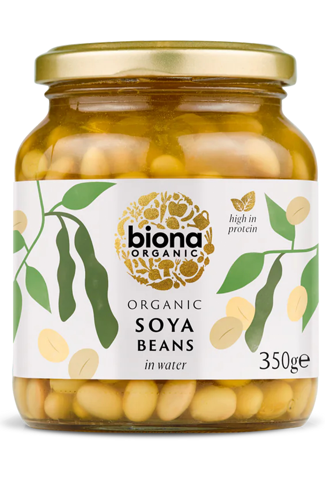 Soya Beans in Water,  350g (Biona)