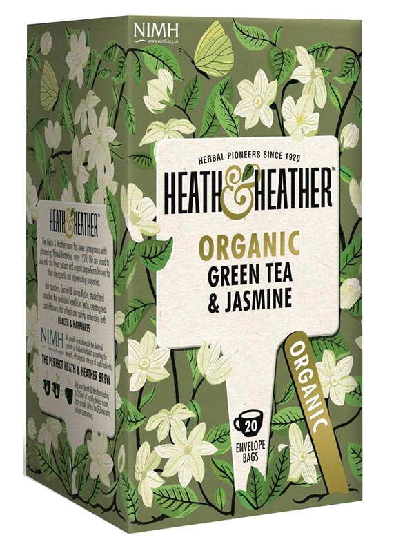 Green Tea with Jasmine,  20 bags (Heath & Heather)