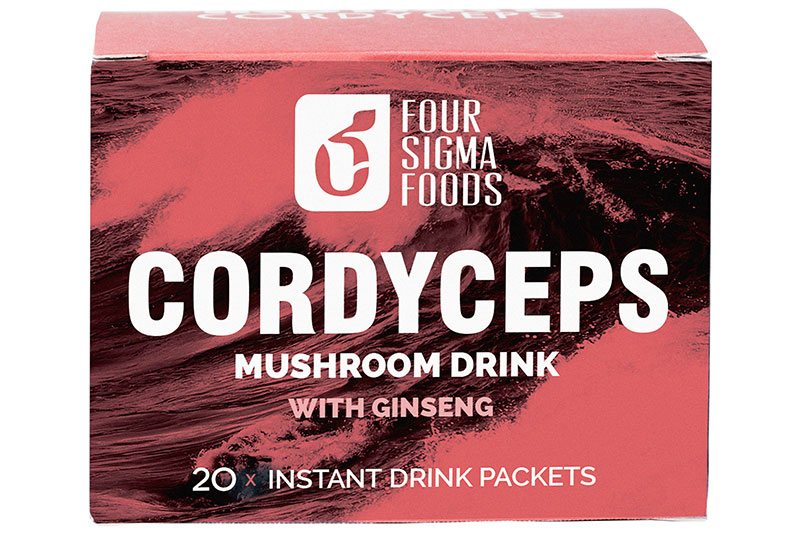 Instant Cordyceps Mushroom Drink - 20 Sachets (Four Sigma Foods)