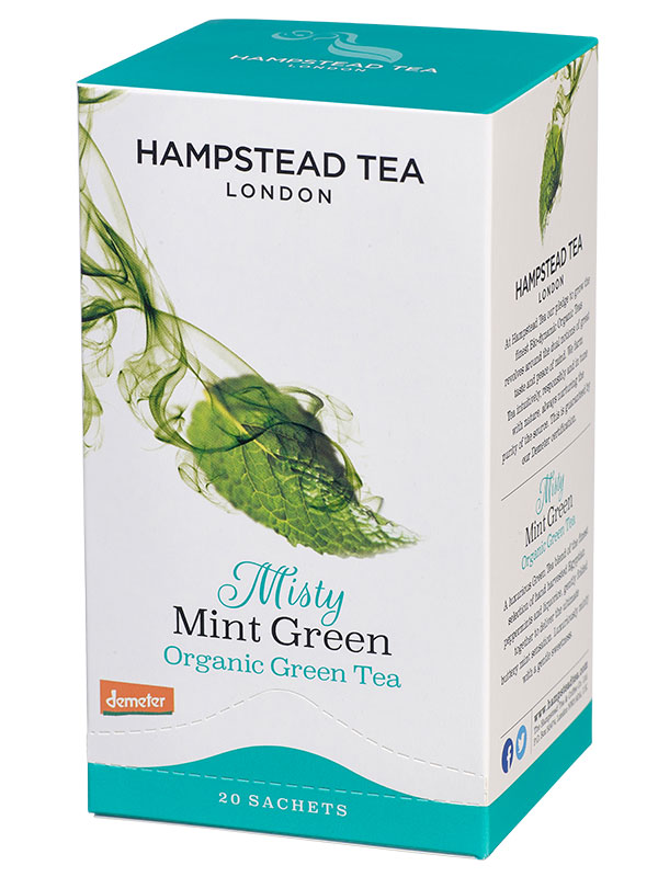 Mint Green Tea, Organic 20 Bag (Hampstead Tea)