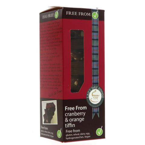 Gluten-free Dark Chocolate, Cranberry & Orange Tiffin Slices 150g (The Lazy Day)