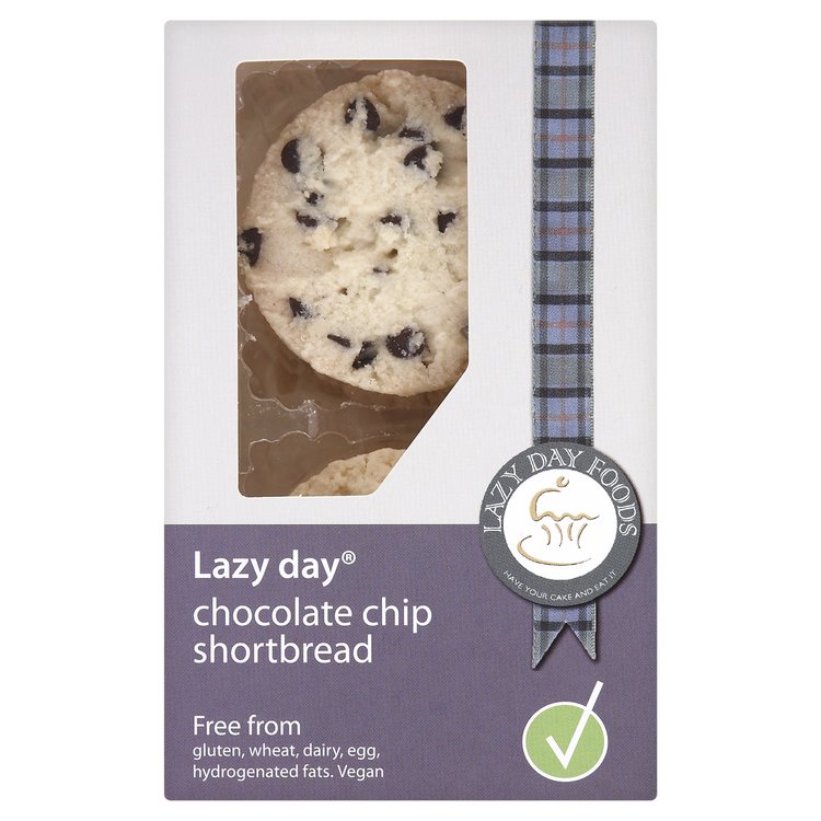 Gluten-free Chocolate Chip Shortbread 150g (The Lazy Day)