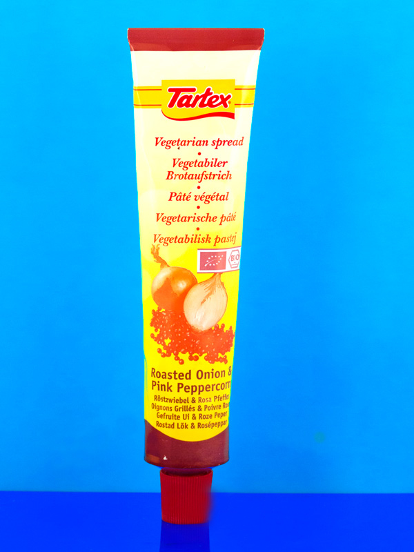 Roast Onion and Pink Peppercorn Vegetarian P t , Organic 200g Tube (Tartex)