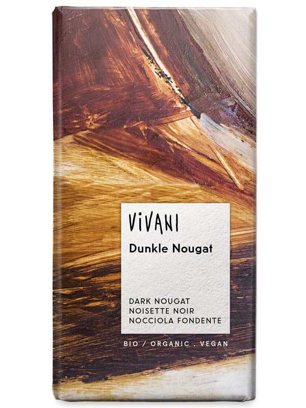Dark Nougat Chocolate 100g,  (Vivani)