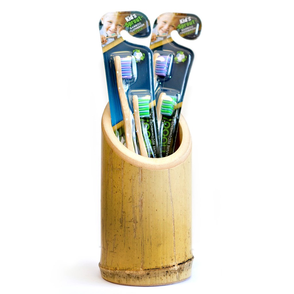 Kid's Super Soft Bamboo Toothbrushes 2 Pack (Woobamboo)