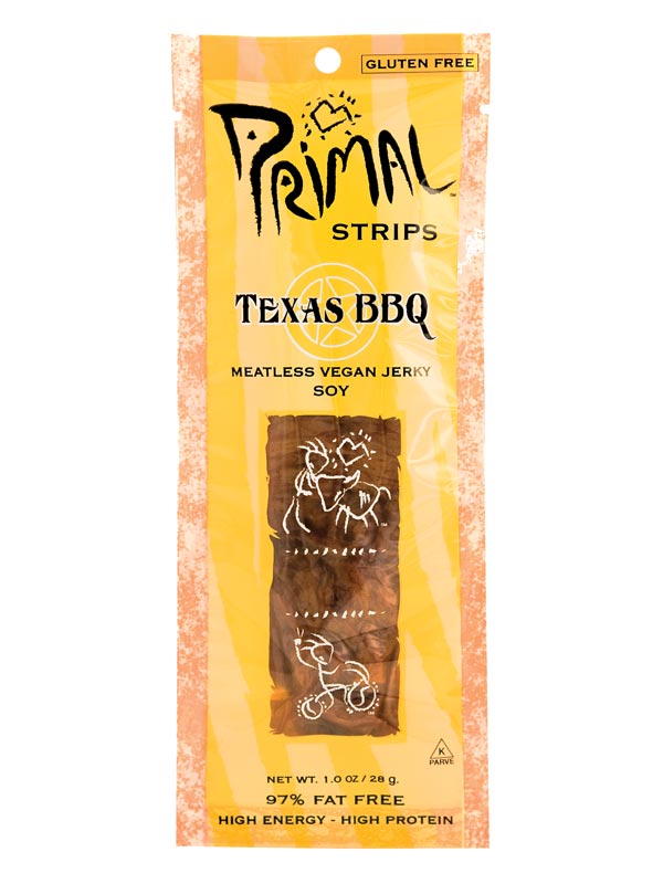 Vegan Texas BBQ Jerky Strips 28g (Primal Spirit)
