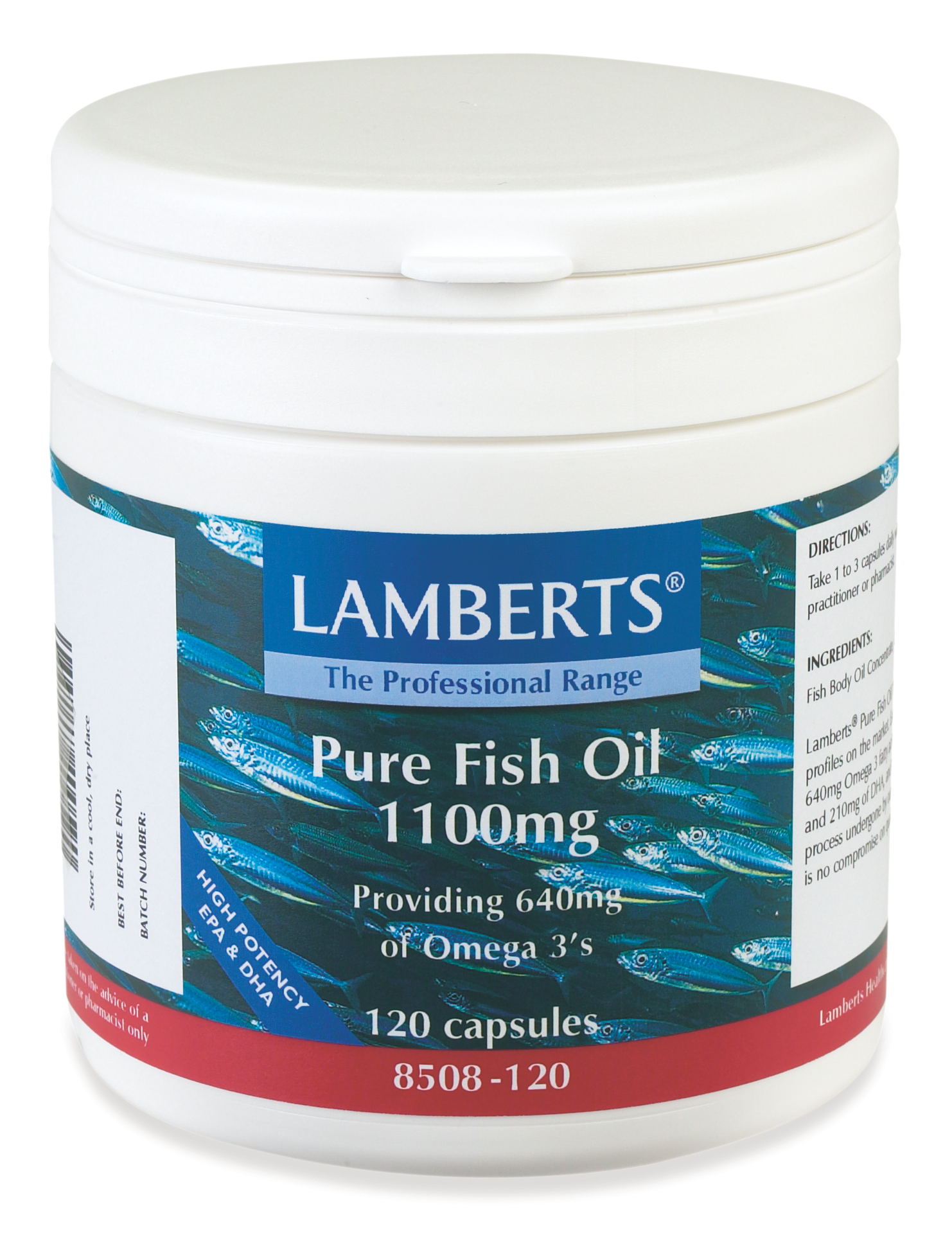 Lamberts Pure Fish Oil 1100mg 120 s